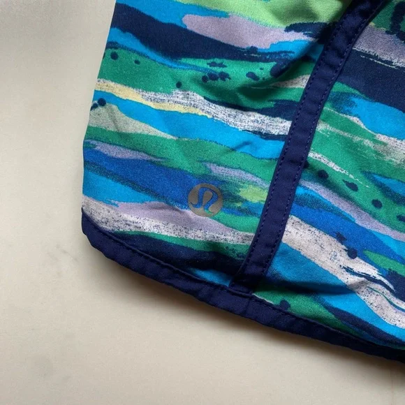 lululemon athletica Blue and Green Athletic Shorts - Picture 3 of 4